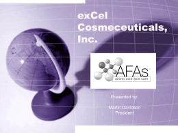 exCel Cosmeceuticals, Inc. - Central Michigan University