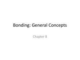 Bonding: General Concepts
