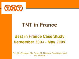 TNT - 2005 - HEC Paris