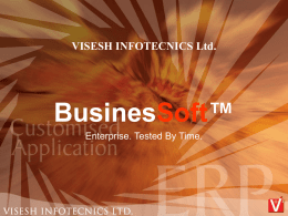 DOWNLOAD PRESENTATION - Visesh Infotecnics Ltd.