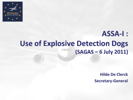 Use of Explosive Detection Dogs - ASSA-I