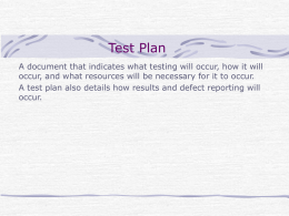 Test Plan - ITtestpapers.com