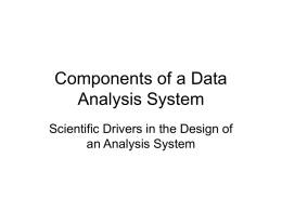 Components of a Data Analysis System
