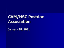 CVM/HSC Postdoc Association
