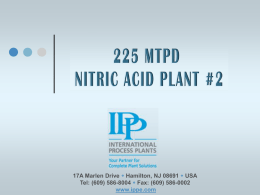 40 MTPD Crystalline Ammonium Nitrate Plant