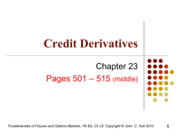 Credit Derivatives - Villanova University