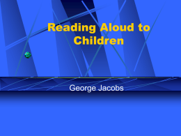 Inspiring Children to Love Reading
