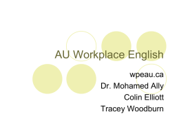 AU Workplace English - Athabasca University