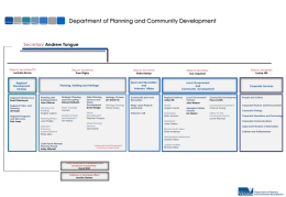 DPCD Organisational Structure
