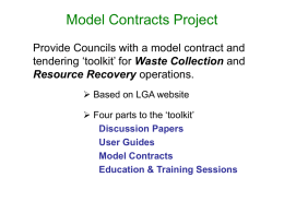 Model Contracts Project