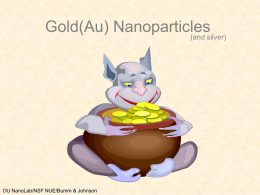 Growth of Gold(Au) Nanoparticles