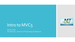 Intro to MVC5