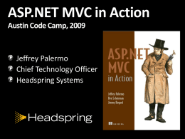 ASP.NET MVC in