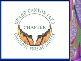 Grand Canyon Oncology Nursing Society Chapter