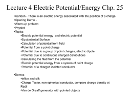 Lecture 4 Electric potential