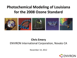 Photochemical Modeling for the 2008 Ozone Standard