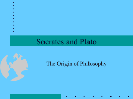 Plato and Socrates - Seattle University