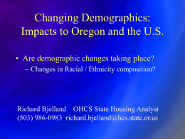 Demographics / Homeownership Questions in Oregon