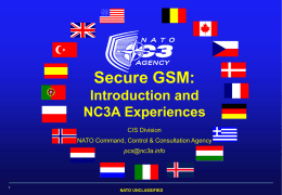 NC3A Secure GSM workshop