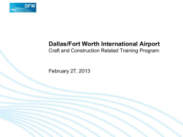 Dallas/Fort Worth International AirportCraft and