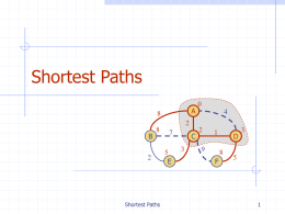 Shortest Paths - University of Victoria