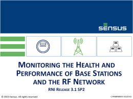 Monitoring the Health and Performance of Base Stations and