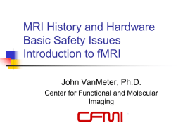 Introduction to fMRI - Georgetown University