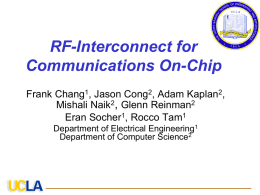 On-chip RF Interconnect for NoC Applications