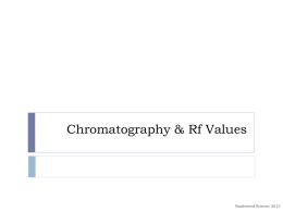 Chromatography - Noadswood School