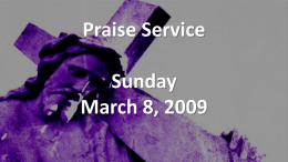 Praise Service PPT Template