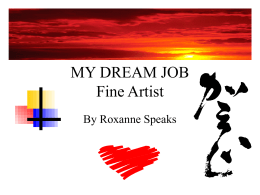 MY DREAM JOB - Mr. Totten's Homepage