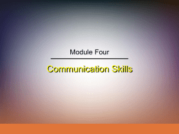 Communication Skills - University of Mississippi