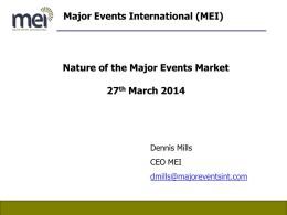 Major Events International (MEI)
