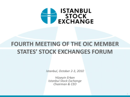 Turkish Capital Markets And Istanbul Stock Exchange
