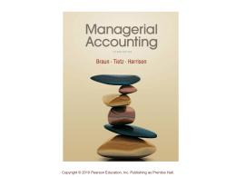 Managerial Accounting