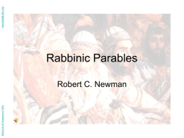 Rabbinic Parables - Robert C. Newman Library at IBRI.org