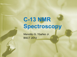 C-13 NMR Spectroscopy