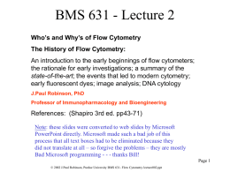 BMS 631 - Lecture 2