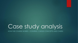 Case study analysis - Australian International School