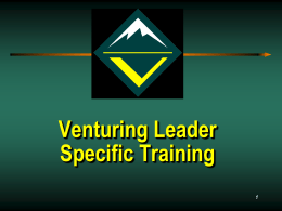 VLST - Wood Badge - Advance Training for Adult Leaders
