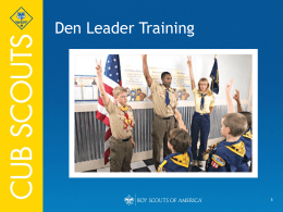 Den Leader Training