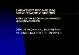 Enhancement Programme