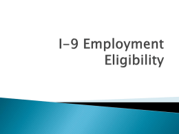 History of Employment Eligibility