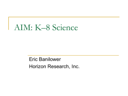 AIM: K–8 Science
