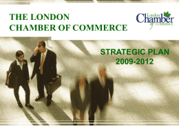 Strategic Plan - London Chamber of Commerce