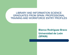 LIBRARY AND INFORMATION SCIENCE GRADUATES FROM …