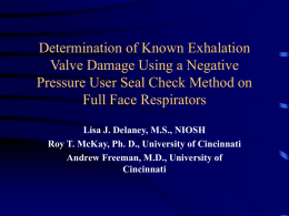 Determination of Known Exhalation Valve Damage Using