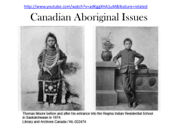 Canadian Aboriginal Issues