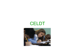 CELDT - Vacaville Unified School District