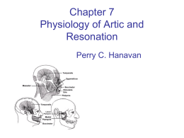 Chapter 8 Physiology of Artic and Resonation